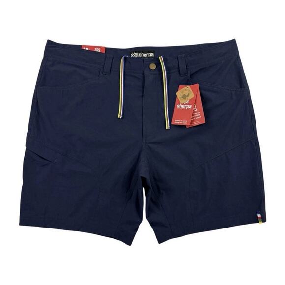 Sherpa Adventure Gear Other - Sherpa Adventure Gear Mens 34 Cargo Shorts Blue Jamyang Drawstring Nylon Hiking
